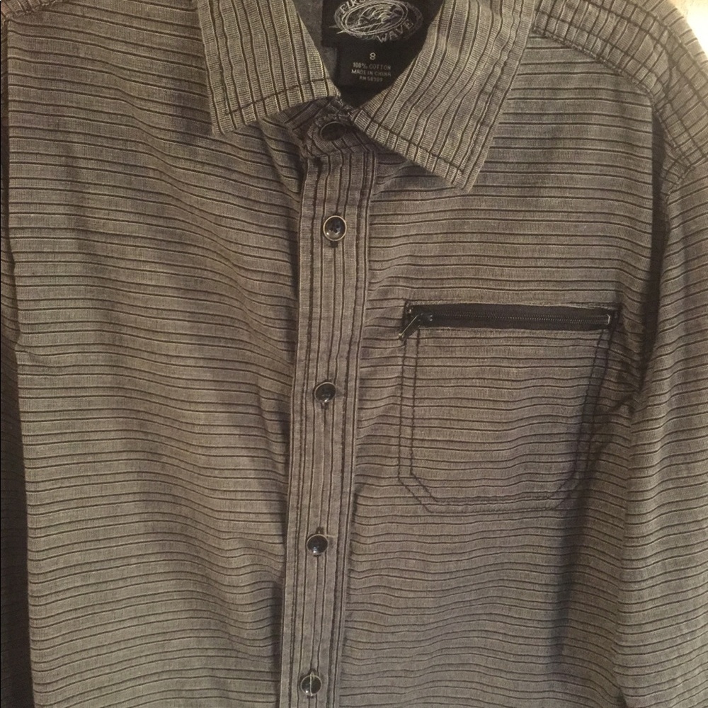 Boys roll sleeve dress shirt